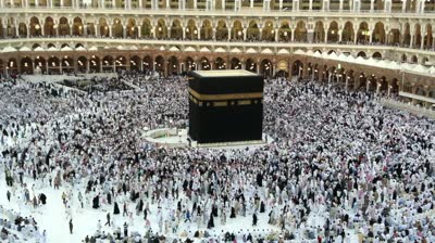 The Pilgrims Become Muslims in Al-Masjid Al-Haram